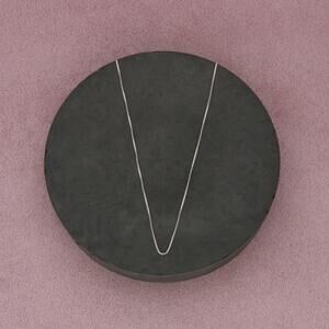 ⚡️reserved⚡️ sterling silver 1mm box chain necklace size 18in